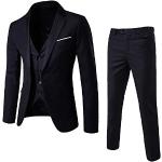 Zolimx Abito Uomo 3 Pezzi, Blazer Uomo Abito Uomo Completo Blazer+Gilet+Pantaloni Slim Fit Elegante