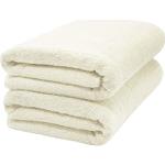 Set asciugamani beige 70x200 di spugna sostenibile 