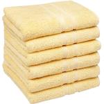 Asciugamani gialli 50x100 di cotone sostenibili 6 pezzi da bagno 