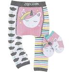 Zoocchini Set Leggings e Calzini Anti-scivolo bebè 12-18 mesi