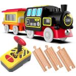 Treni radiocomandati di legno per bambini mezzi di trasporto per età 2-3 anni 