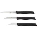 Set di coltelli neri in acciaio inox inossidabili 3 pezzi da cucina Zwilling 